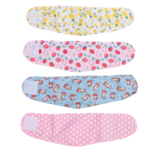 YolieraArt Windeln für männliche Hunde, waschbar, wiederverwendbar, weiches Polyester, hautfreundlich, präzise Nähte für den täglichen Gebrauch, Größe XL, 4 Stück von YolieraArt