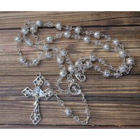 Fast Shipping Handarbeit Schöner Rosenkranz, Hochzeit Kommunion Taufe Bestätigung Rosenkranzgeschenk von YolisBridal
