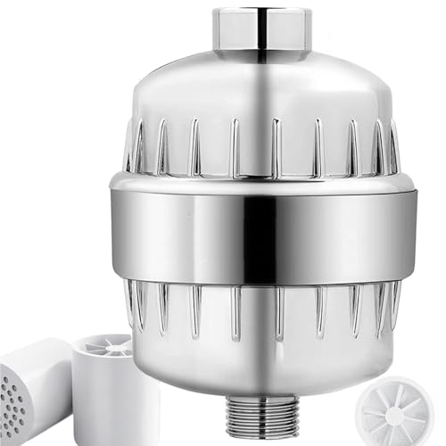 Yolispa 36 Stufiger Duschfilter für hartes Wasser, Shower Filter mit 2 Filterpatrone, Mehrstufiger Wasserfilter Dusche Universal Ersatzpatronem Duschfilter für Entfernen Chlor Gerüchen Schwermetallen Yolispa 36 Stufiger Duschfilter für hartes Wasser, Shower Filter mit 2 Filterpatrone, Mehrstufiger Wasserfilter Dusche Universal Ersatzpatronem Duschfilter für Entfernen Chlor Gerüchen Schwermetallen von Yolispa