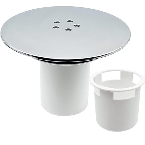Yolispa Duschabfluss Abdeckung, Abflussdeckel Dusche 115 mm Duschabflussabdeckung Dusche Deckel Haarfänger Abdeckhaube Geruchsverschluss Dusche Chrom Finish Ablaufgarnitur Yolispa Duschabfluss Abdeckung, Abflussdeckel Dusche 115 mm Duschabflussabdeckung Dusche Deckel Haarfänger Abdeckhaube Geruchsverschluss Dusche Chrom Finish Ablaufgarnitur von Yolispa