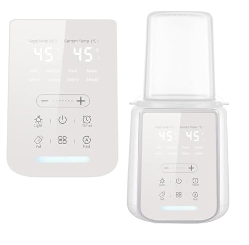 Yolispa Flaschenwärmer Baby, Multifunktionaler Babyflaschenwärmer Milchwärmer mit einstellbarer mit Timer Temperatur 48 Stunden Warmhaltefunktion Babyflaschenwärmer Yolispa Flaschenwärmer Baby, Multifunktionaler Babyflaschenwärmer Milchwärmer mit einstellbarer mit Timer Temperatur 48 Stunden Warmhaltefunktion Babyflaschenwärmer von Yolispa