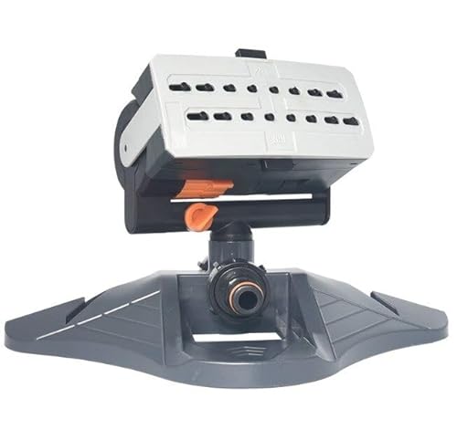 Yolispa Rasensprenger, Kreisregner Rasensprenger mit 16 Düsen, Bewässerungssystem Gartenbewässerung Sprinkler, Rasensprenger Viereckregner für Rasen und Flächen von Yolispa