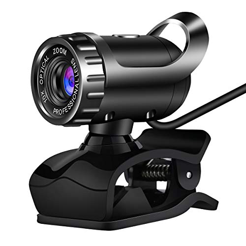 Yolispa USB Webcam Mikrofon 360 Drehung Einstellbare Computer Webkamera Laptop/Desktop Web Cam für PC von Yolispa