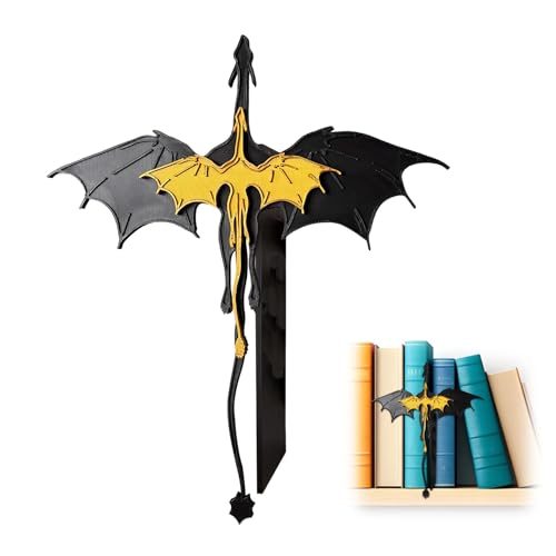 Drachen Buchstütze, Fantasy Drachen Bookends Retro Bücherregal Deko für Schule, Schreibtisch, Home & Office Drachen Buchstütze, Fantasy Drachen Bookends Retro Bücherregal Deko für Schule, Schreibtisch, Home & Office von Yoljun
