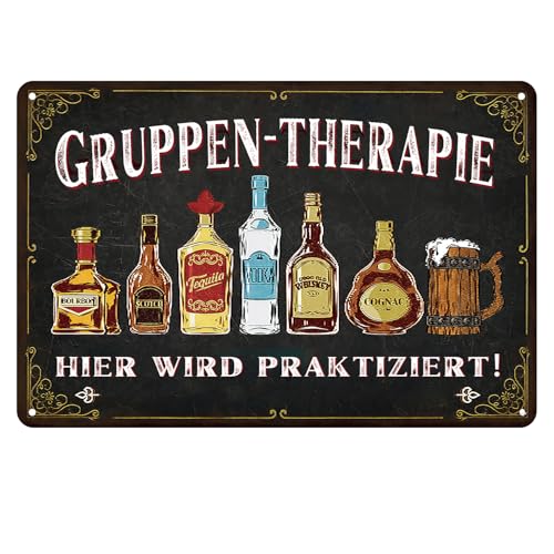 Lustige Bar Zeichen, Retro Blechschild mit Sprüchen, Gruppen-therapie Hier Wird Praktiziert, vintage Metallschild für Wand Hängende Zeichen wie Häuser, Bars, Kaffeebars, Clubs Lustige Bar Zeichen, Retro Blechschild mit Sprüchen, Gruppen-therapie Hier Wird Praktiziert, vintage Metallschild für Wand Hängende Zeichen wie Häuser, Bars, Kaffeebars, Clubs von Yoljun