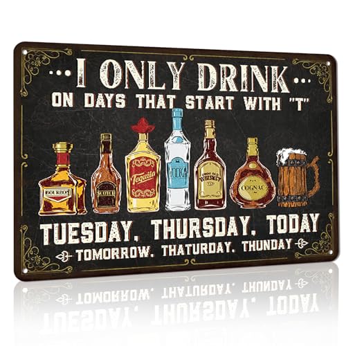Retro Blechschild, Tin-Schildern Vintage Metallschild mit Sprüchen, Bar Zubehör, Blechschilder für Wand Hängende Zeichen wie Häuser, Bars, Kaffeebars, Clubs, 30×20cm/11.81×7.87in Retro Blechschild, Tin-Schildern Vintage Metallschild mit Sprüchen, Bar Zubehör, Blechschilder für Wand Hängende Zeichen wie Häuser, Bars, Kaffeebars, Clubs, 30×20cm/11.81×7.87in von Yoljun