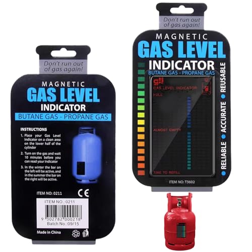 Yoljun 2 Stück Gasflaschen Füllstandsanzeige, Füllstandsanzeige Gasflasche für Heimküchen Grillen im Freien Camping Wohnmobil, PET-Material, 10 × 6.3 cm Yoljun 2 Stück Gasflaschen Füllstandsanzeige, Füllstandsanzeige Gasflasche für Heimküchen Grillen im Freien Camping Wohnmobil, PET-Material, 10 × 6.3 cm von Yoljun