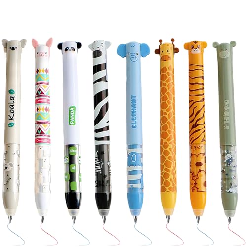 Yoljun 8er Set Gel-Radierstifte Erasable Pen, Stifte Set, Niedliche Zweifarbige Gelschreiber, 8 FarbenFür Schule Büro Kreative Notizen, Verschiedene und Tiermotive Stifte Kinder Yoljun 8er Set Gel-Radierstifte Erasable Pen, Stifte Set, Niedliche Zweifarbige Gelschreiber, 8 FarbenFür Schule Büro Kreative Notizen, Verschiedene und Tiermotive Stifte Kinder von Yoljun