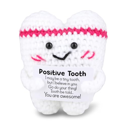 Zahnfee Geschenk Süßes Gemachtes Strick Positiver Zahn Spielzeug Positiver Glücksbringer für Prüfungen und Zähne, Lustiges Büro Deko Kuscheltier, Geschenke für Frauen und Kinder Zahnfee Geschenk Süßes Gemachtes Strick Positiver Zahn Spielzeug Positiver Glücksbringer für Prüfungen und Zähne, Lustiges Büro Deko Kuscheltier, Geschenke für Frauen und Kinder von Yoljun