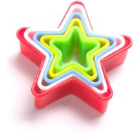 Multi Coloured Star Fondant Ausstechform Set von YolliUK