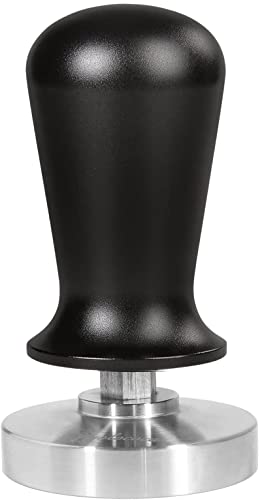 Yolococa Kaffee Tamper Druckregulierend 58 mm Edelstahl kalibriert Espresso Barista Stempel mit Griff 30lbs Anpressdruck Siebträger Zubehör von Yolococa