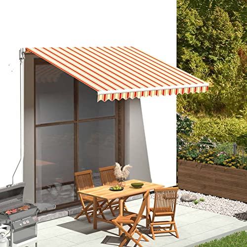 Yolola Ersatz-Markisenstoff Markisetuch Markisenbespannung Markisenstoff Zeltstoffe Sonnenschutz Ersatzstoffe Terrassensonnenschutz Markisenstoffe Mehrfarbig 350 x 250 cm von Yolola