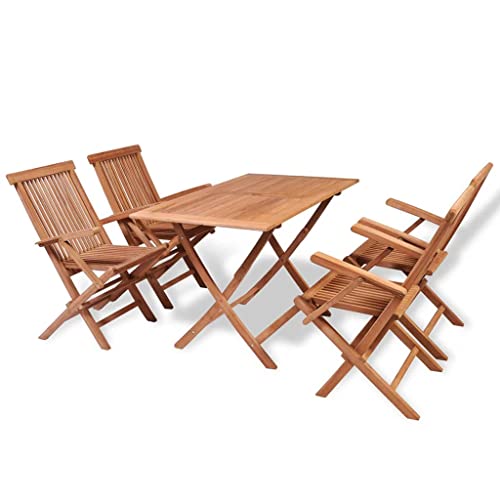 Yolola Sitzgruppe Garten Holz Essgruppe 4 Personen Gartenmöbel Set mit 4 Gartenstuhl Klappbar Gartenmöbel Essgruppe Gartengarnitur Holz Sitzgarnitur Gartentisch Yolola Sitzgruppe Garten Holz Essgruppe 4 Personen Gartenmöbel Set mit 4 Gartenstuhl Klappbar Gartenmöbel Essgruppe Gartengarnitur Holz Sitzgarnitur Gartentisch von Yolola