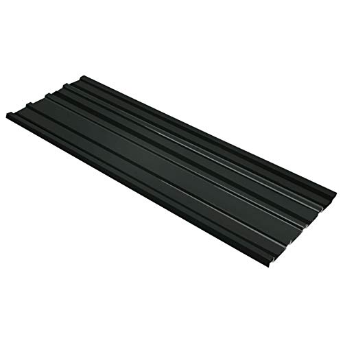 Yolola Trapezblech 12 x Dachbleche Trapezblech Trapezbleche Profilblech Wellblechdach 129 x 45 cm Trapezblech Anthrazit Wellblechplatten Trapezblech Aluminium Dach Pulverbeschichteter Stahl von Yolola