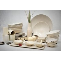 Weihnachtsgeschirr-Set, Feiertage Geschirr, Weißes Geschirr-Set, Handgefertigtes Keramikgeschirr, Elegantes Teller-Set von YomYomCeramic