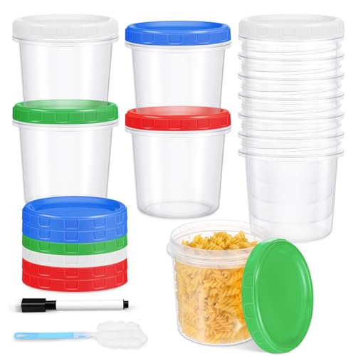 Yomarket Gefrierbehälter, 8 Stück, 900 ml, Kunststoff-Frischhaltedosen mit Drehdeckel, Mahlzeiten-Vorbereitungsbehälter für Suppe, Snacks, Obst, BPA-frei, auslaufsicher, mikrowellen- und Yomarket Gefrierbehälter, 8 Stück, 900 ml, Kunststoff-Frischhaltedosen mit Drehdeckel, Mahlzeiten-Vorbereitungsbehälter für Suppe, Snacks, Obst, BPA-frei, auslaufsicher, mikrowellen- und von Yomarket