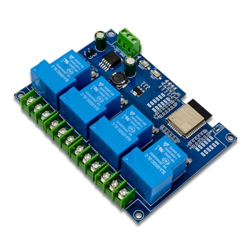 Yominerr 4-Kanal-Relaismodul 30A DC7-28/5V WIFI Bluetooth Relaismodul ESP32-WROOM Entwicklungsbrett Yominerr 4-Kanal-Relaismodul 30A DC7-28/5V WIFI Bluetooth Relaismodul ESP32-WROOM Entwicklungsbrett von Yominerr