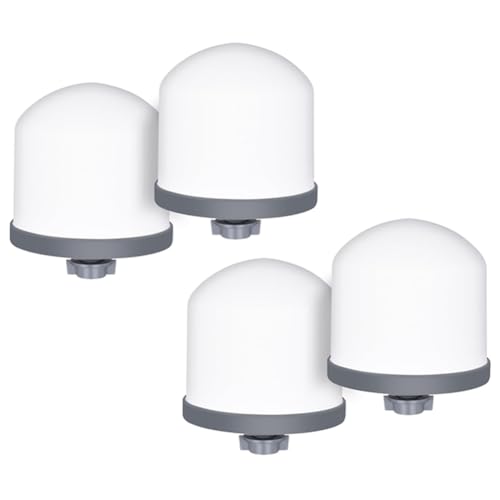 Yominerr 4er-Pack -Keramik-Kuppel-Wasserfilter 0,2 Bis 0,5 Mikron für Tragbares Wasseraufbereitungssystem auf der Arbeitsplatte von Yominerr