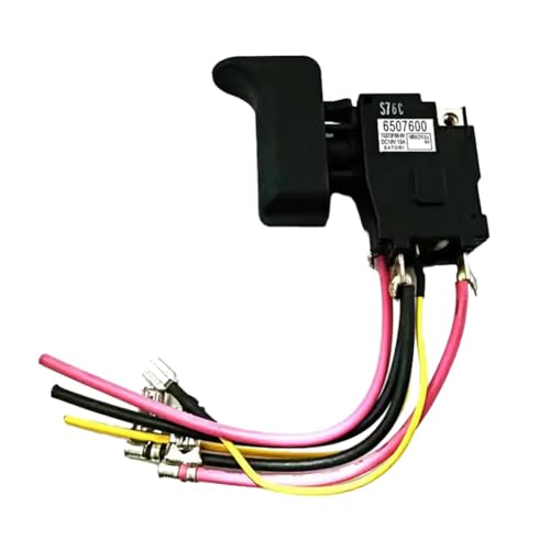 Yominerr 6507600 Schalter für Elektrische Bohrmaschine DJR186 JR186D 650760-0 für XRJ04 DJR186 JR186D Zubehör für Elektrowerkzeuge von Yominerr