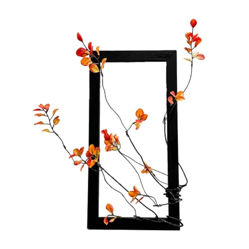 Yominerr Simulierte Herbstblumen-Fotorahmen-Ornamente, Leichte Luxus-Dekorationen, DIY-Bilderrahmen, Wandmalerei B von Yominerr