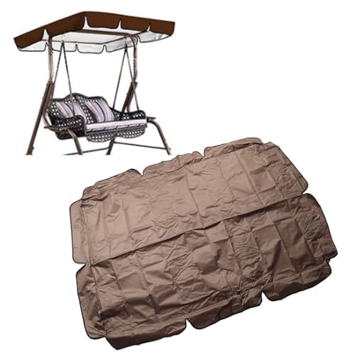 Swing Top Banach, Sonnenfilter und Regenblockschicht, rotes Oxford -Stoff für Gartenbank oder Stuhleinheiten (Kaffee) von Yomiyuyr