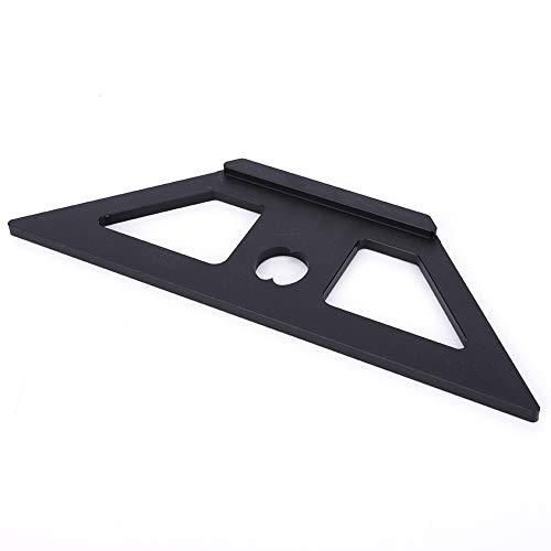Yomiyuyr Carpenter Square Messwerkzeug, 45 Grad Aluminiumlegier -Sciber, ES 4 Layout -Assistent für Holzbearbeitungswinkel und Linienmarkierung von Yomiyuyr