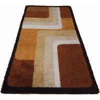 Mid-Century Wollteppich Braun Geometrisch Vintage Mcm 60Er 70Er Jahre Mid-Century Wollteppich Braun Geometrisch Vintage Mcm 60Er 70Er Jahre von Yonage