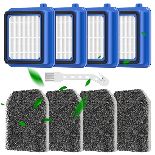 8 Stück QX7 Filter für AEG -Filter Zubehör Set für AEG QX6 QX7 QX8-2 ASKW1 Staubsauger Ersatzteile Ersatzfilter Filterset für AEG mit 4 Vormotorfilter 4 Hygienefilter 1 Reinigungsbürste,Waschbar von Yoneenair