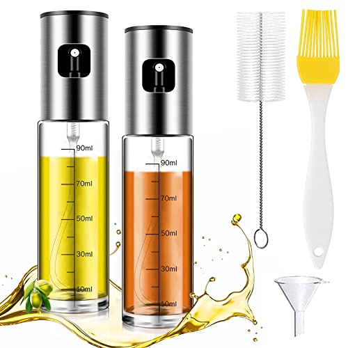 YongHang Öl Sprühflasche 100ml speiseöl Ölsprüher sonnenblumenöl Ölspender rapsöl Spritzgerät ölflasche mit gratis Tube Bürste und Trichter für Kochen Heißluftfritteuse Salate BBQ Grillen (100ml*2) YongHang Öl Sprühflasche 100ml speiseöl Ölsprüher sonnenblumenöl Ölspender rapsöl Spritzgerät ölflasche mit gratis Tube Bürste und Trichter für Kochen Heißluftfritteuse Salate BBQ Grillen (100ml*2) von YongHang