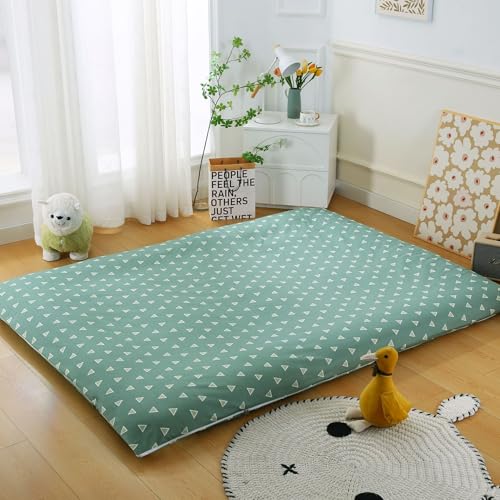 Boden-Futon-Matratzenbezug mit Reißverschluss, modernes Muster, vollständiger Bezug, waschbar, staubdicht, abnehmbarer Futonbezug mit Reißverschluss für japanische Tatami-Bodenmatratzen (05,150 x 200 von YongXinMY