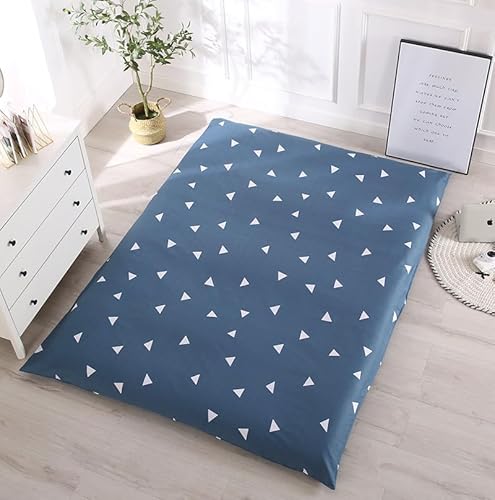 Boden-Futon-Matratzenbezug mit Reißverschluss, modernes Muster, vollständiger Bezug, waschbar, staubdicht, abnehmbarer Futonbezug mit Reißverschluss für japanische Tatami-Bodenmatratzen (11,150 x 200 von YongXinMY