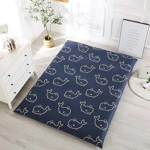 Boden-Futon-Matratzenbezug mit Reißverschluss, modernes Muster, vollständiger Bezug, waschbar, staubdicht, abnehmbarer Futonbezug mit Reißverschluss für japanische Tatami-Bodenmatratzen (12,150 x 200 von YongXinMY