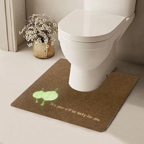 YongXinMY U-förmiger Toilettenvorleger – leuchtendes Muster, Badezimmer-Bodenpolster, rutschfeste Absorption, Konturteppich, schmutzabweisend, leicht zu reinigen, Spritzschutz, WC-Sitzmatte für YongXinMY U-förmiger Toilettenvorleger – leuchtendes Muster, Badezimmer-Bodenpolster, rutschfeste Absorption, Konturteppich, schmutzabweisend, leicht zu reinigen, Spritzschutz, WC-Sitzmatte für von YongXinMY