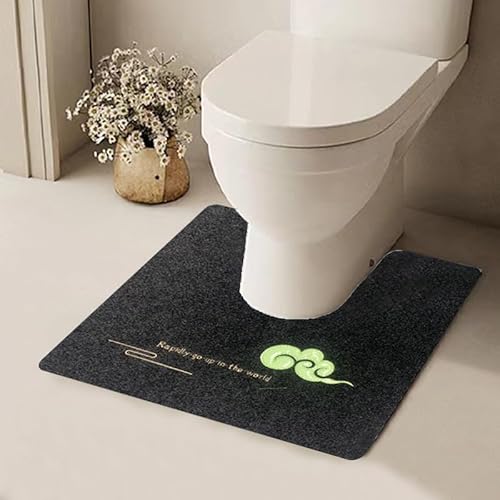 YongXinMY U-förmiger Toilettenvorleger – leuchtendes Muster, Badezimmer-Bodenpolster, rutschfeste Absorption, Konturteppich, schmutzabweisend, leicht zu reinigen, Spritzschutz, WC-Sitzmatte für YongXinMY U-förmiger Toilettenvorleger – leuchtendes Muster, Badezimmer-Bodenpolster, rutschfeste Absorption, Konturteppich, schmutzabweisend, leicht zu reinigen, Spritzschutz, WC-Sitzmatte für von YongXinMY