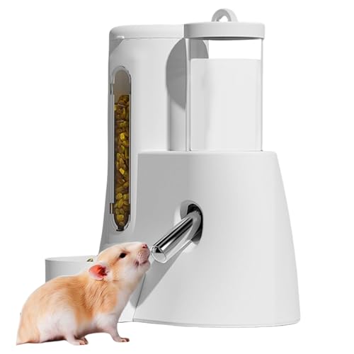 Automatischer Hamster-Futterspender, Wasserflasche, 2-in-1, kein Tropfen, großes Fassungsvermögen, auslaufsicher, Frettchen-Käfig-Zubehör für kleine Tiere Automatischer Hamster-Futterspender, Wasserflasche, 2-in-1, kein Tropfen, großes Fassungsvermögen, auslaufsicher, Frettchen-Käfig-Zubehör für kleine Tiere von Yongany