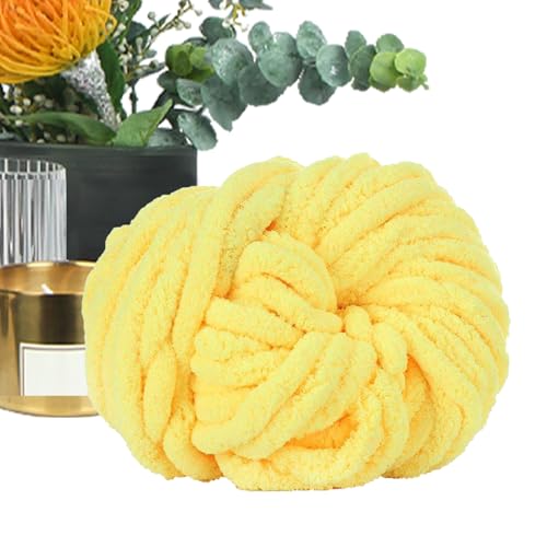 Chenille Chunky Garn zum Stricken, super sperriges isländisches Wurstgarn, 240, 250g, 27m, 2cm dick, weiche warme Wollmischung, für Decken, Schals, Hüte, Haustierbetten Chenille Chunky Garn zum Stricken, super sperriges isländisches Wurstgarn, 240, 250g, 27m, 2cm dick, weiche warme Wollmischung, für Decken, Schals, Hüte, Haustierbetten von Yongany