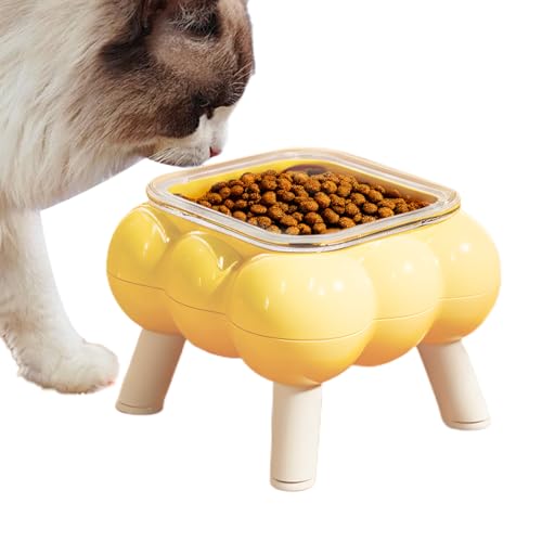 Erhöhter Katzennapf – hoher Katzennapf, Anti-schwarzes, Haustier-Futterspender mit hohem Bein, Wassernapf für den täglichen Gebrauch, Zuhause, Wohnung, Boden, Reisen, drinnen und draußen von Yongany