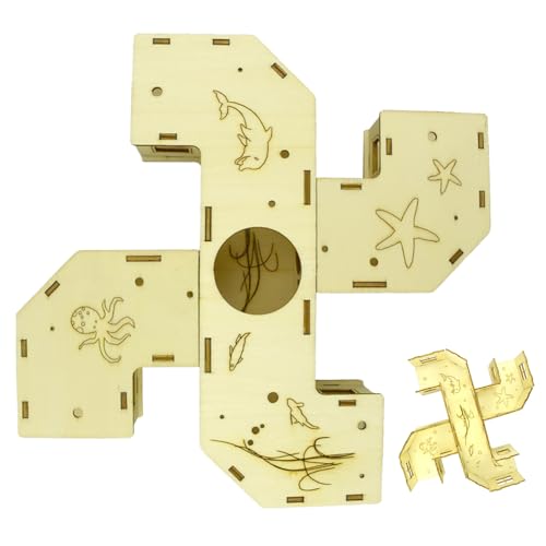 Hamsterröhren und Tunnel, Hamster-Spielplatz-Tunnel-Labyrinth-Spielzeug, Holzhaus, Haustierzubehör für Igel, Frettchen, Mäuse, Chinchilla, Kaninchen, Übung, Bereicherung, Spielen Hamsterröhren und Tunnel, Hamster-Spielplatz-Tunnel-Labyrinth-Spielzeug, Holzhaus, Haustierzubehör für Igel, Frettchen, Mäuse, Chinchilla, Kaninchen, Übung, Bereicherung, Spielen von Yongany