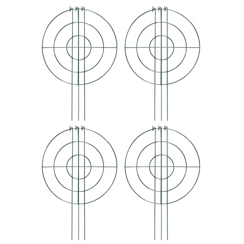 Hortensien-Stützkäfig, Pfingstrosenpfingstrosenpfähle, 4 x Metallrahmen, aufrechter Blumenschutz, Gartenzubehör für Innen- und Außenbereich Hortensien-Stützkäfig, Pfingstrosenpfingstrosenpfähle, 4 x Metallrahmen, aufrechter Blumenschutz, Gartenzubehör für Innen- und Außenbereich von Yongany