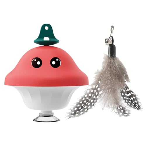 Indoor Cat Toy Wand Suction Cup - Retractable Kitten Toy | Cat Toy Retractable Play Cat And Kitten Toys Cat Toys for Indoor Bored Cats von Yongany