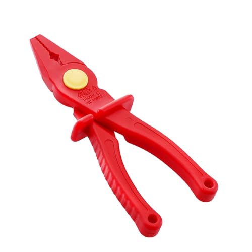 Isolierte Zange | Allzweck-isolierte 1000 V Spitzzange, antimagnetisch, robuste elektrische Zange, Spitzzange zum Schrauben von Instrumenten und Crimpen von Yongany