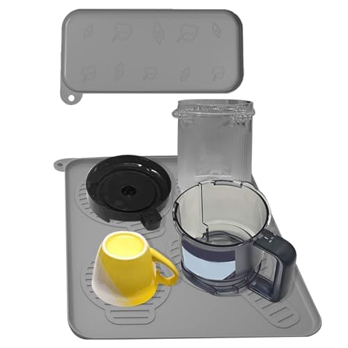 Kaffeemaschine Arbeitsplattenmatte, Silikon-Kaffeematte, rutschfeste Eismaschine Silikon-Pad, verdickt für Stoß- und Geräuschreduzierung, für Küche, Esszimmer von Yongany