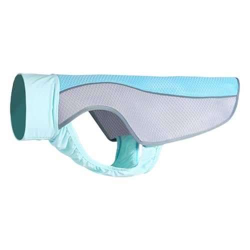 Kühlweste für Hunde für den Sommer | Kühlweste für große Hunde – Sommer-Welpenweste mit Kühleffekt, leichte Kühlweste mit reflektierendem Streifen von Yongany