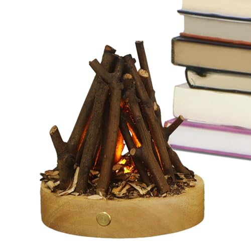 -Nachtlicht | Kunstfeuer Lampe 3 Modi einstellbar | imitierende LED-Feuerstelle Brennholzlampe für Halloween Weihnachten Festival Heimdekoration -Nachtlicht | Kunstfeuer Lampe 3 Modi einstellbar | imitierende LED-Feuerstelle Brennholzlampe für Halloween Weihnachten Festival Heimdekoration von Yongany