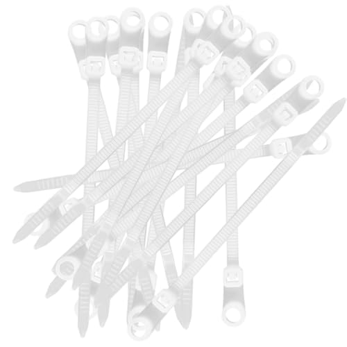 Nylon-Kabelbinder | Multifunktionale Nylon-Kabelbinder mit Schraubenloch | 100 x wiederverwendbare Drahtbefestigungen, Kabelmanagement-Werkzeug für Zuhause, Studio, Werkstatt Nylon-Kabelbinder | Multifunktionale Nylon-Kabelbinder mit Schraubenloch | 100 x wiederverwendbare Drahtbefestigungen, Kabelmanagement-Werkzeug für Zuhause, Studio, Werkstatt von Yongany