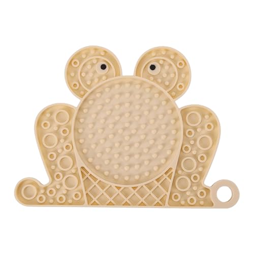 Silikon-Leckmatte für Hunde, Saugnäpfe, Fröschform, rutschfeste Platte, sensorischer interaktiver Spaß für drinnen und draußen Silikon-Leckmatte für Hunde, Saugnäpfe, Fröschform, rutschfeste Platte, sensorischer interaktiver Spaß für drinnen und draußen von Yongany