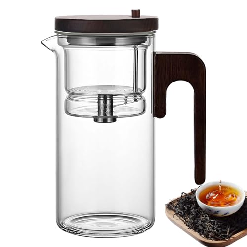 Tee-Ei Wasserflasche | Tee-Ei Tumbler mit ergonomischem Griff | Hitzebeständiges Tee-Ei Reisebecher Teewasser-Trennflasche für Blumen-Teebeutel von Yongany