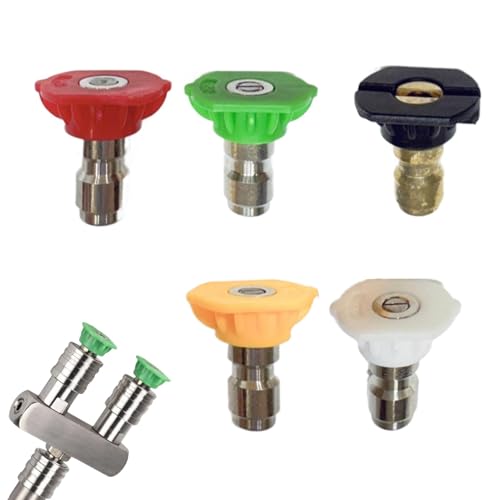 Twin Turbo Nozzle - Power Washer Nozzle Tip | Car Washing Joint Double Head Double Nozzle Adapter for Cleaning Motorcycles Efficient Cleaning Twin Turbo Nozzle - Power Washer Nozzle Tip | Car Washing Joint Double Head Double Nozzle Adapter for Cleaning Motorcycles Efficient Cleaning von Yongany