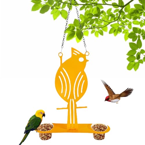 Vogelfutterspender für den Außenbereich, Kolibri-Futterstation – wetterfeste Outdoor-Dekoration, auslaufsicher, robustes Futtergerät für Spatzen, Küken, Stieglitze, Finken von Yongany