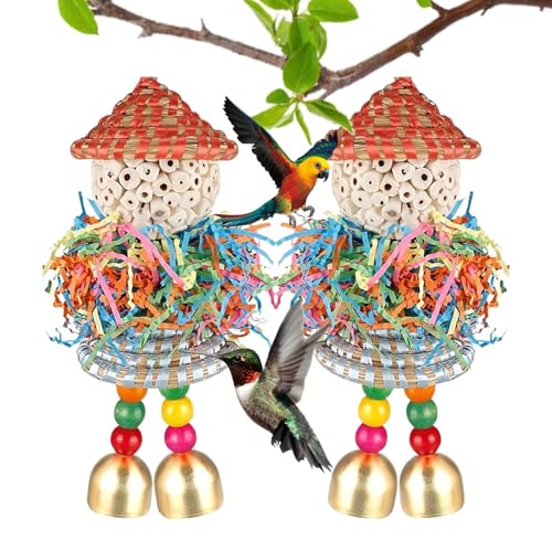 Vogelspielzeug Futtersuche – Zerkleinerungsspielzeug für Vögel, Kauball für Käfig, Ara, Lovebird, Finken, Nymphensittiche, Kanarienvogel Vogelspielzeug Futtersuche – Zerkleinerungsspielzeug für Vögel, Kauball für Käfig, Ara, Lovebird, Finken, Nymphensittiche, Kanarienvogel von Yongany